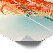 Fairytale Firebird Golden Cage Illustration Poster (Ecke)