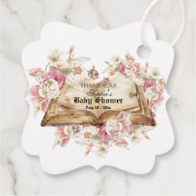 Fairytale Flowers Pink Rose Book Baby Shower