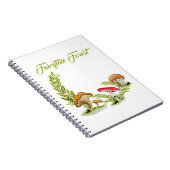 Fairytale Forest Aquarell Set Pilzplaner Notizblock (Rechte Seite)