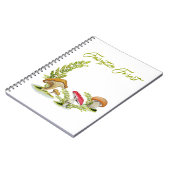 Fairytale Forest Aquarell Set Pilzplaner Notizblock (Linke Seite)