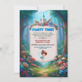 Fairytale Forest Birthday Einladung (Vorderseite)