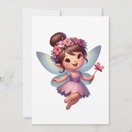 Fairytale Forest Birthday Einladung (Rückseite)