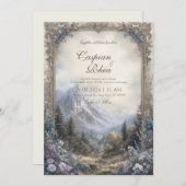 Fairytale Forest Castle Hochzeit Einladung (Vorne/Hinten)