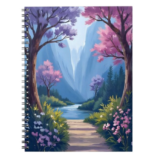 Fairytale Forest | Magical Floral Nature Landscape Notizblock (Vorderseite)