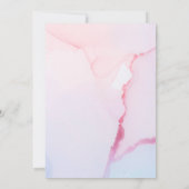 Fairytale Forest Rabbit Pink | Kinderdusche per Po Einladung (Rückseite)