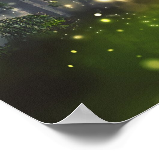 Fairytale Forest Tree Landschaft Kunst, Dichtung u Poster (Ecke)