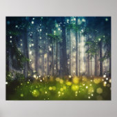 Fairytale Forest Tree Landschaft Kunst, Dichtung u Poster (Vorne)