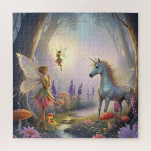 Fairytale Forest Unicorum Trees Fairy Pilz Puzzle