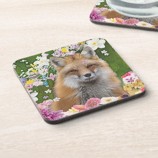 Fairytale Fox im Bereich der Blume Getränkeuntersetzer (Linke Seite)