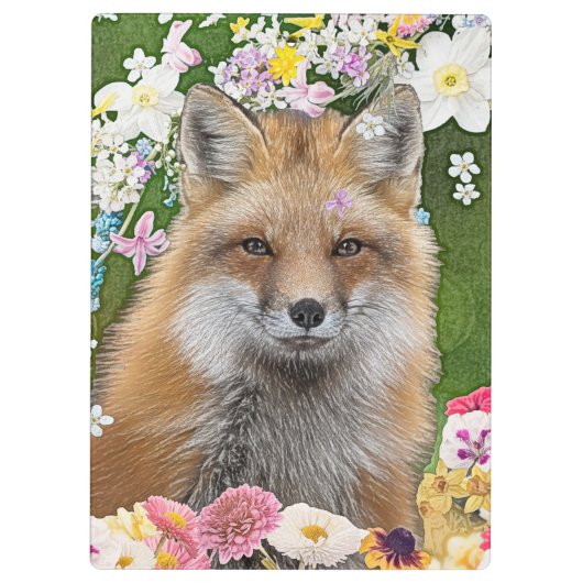 Fairytale Fox im Bereich der Blume Klemmbrett (Rückseite)