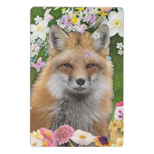 Fairytale Fox im Bereich der Blume Mini Klemmbrett (Rückseite)
