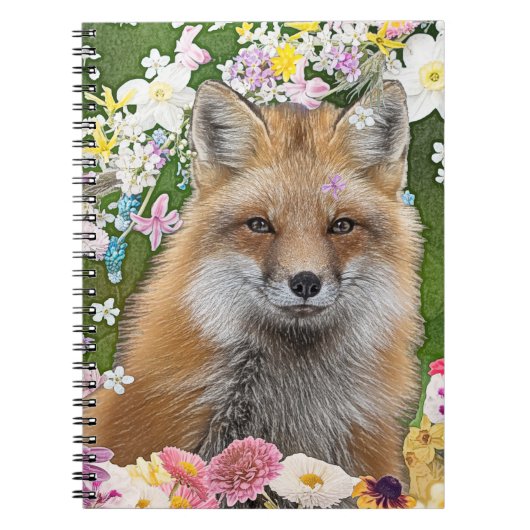 Fairytale Fox im Bereich der Blume Notizblock (Vorderseite)