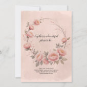 Fairytale Garden Sparkle Einladung zur Hochzeit (Rückseite)