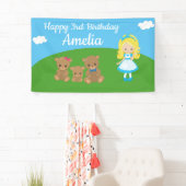 Fairytale Goldilocks Banner zum Geburtstag (Insitu)
