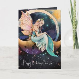 Fairytale Green and Gold Wasserfarben Faible Card Karte