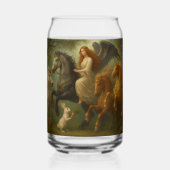 Fairytale Horses and Angel Drinkware Set Dosenglas (Rückseite)