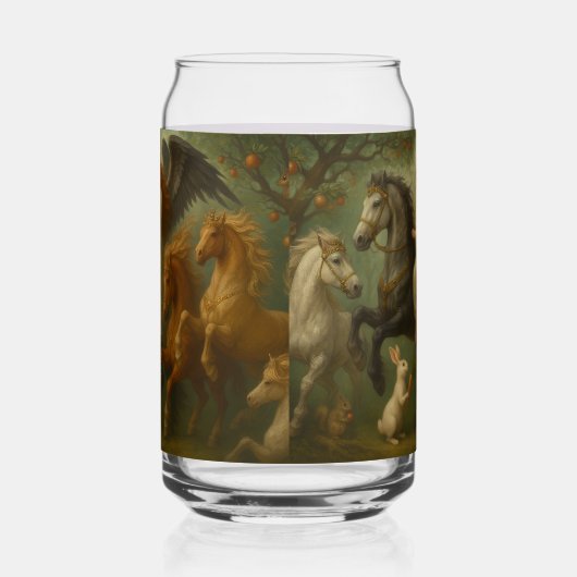 Fairytale Horses and Angel Drinkware Set Dosenglas (Links)