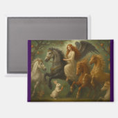 Fairytale Horses and Angel Magnet (Vorderseite/Rückseite)
