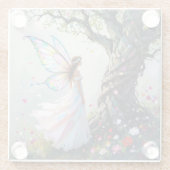 Fairytale Inspired Fairy and Whimsical Tree Glasuntersetzer (Rückseite)