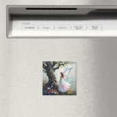 Fairytale Inspired Fairy and Whimsical Tree Magnet (In Situ (Geschirrspüler))