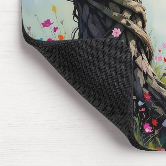 Fairytale Inspired Fairy and Whimsical Tree Mousepad (Ecke)