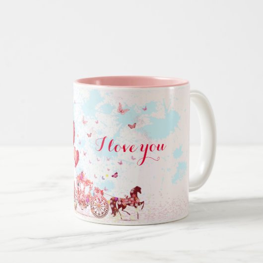 Fairytale Liebe Zweifarbige Tasse (VorderseiteRechts)