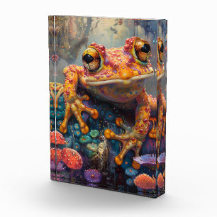 Fairytale magischer Frosch Fotoblock