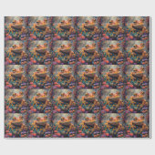 Fairytale magischer Frosch Geschenkpapier (Flach)