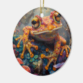 Fairytale magischer Frosch Keramik Ornament (Links)