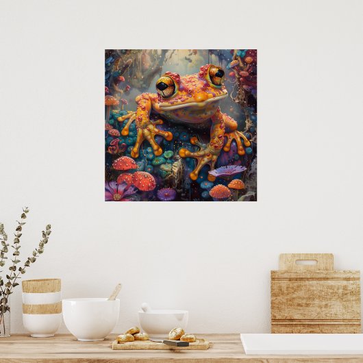 Fairytale magischer Frosch Poster (Küche)