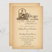 Fairytale Mittelalterliche Burg Einladung (Vorne/Hinten)