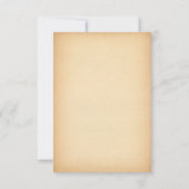 Fairytale Mittelalterliche Burg RSVP Karte (Rückseite)