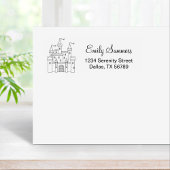 Fairytale Mittelalterliches Schloss Gummistempel