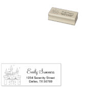 Fairytale Mittelalterliches Schloss Gummistempel (Stempel)