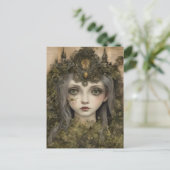 Fairytale Moss Princess Postkarte (Stehend Vorderseite)