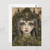 Fairytale Moss Princess Postkarte (Vorne/Hinten)