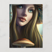 Fairytale Mushroom Fairy Postkarte (Vorderseite)