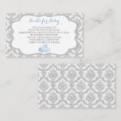 Fairytale Once upon Time Book Request Grey Blue Begleitkarte (Vorne/Hinten)