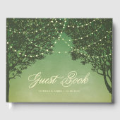 Fairytale Outdoor Lights Wedding Gästebuch (Vorderseite)