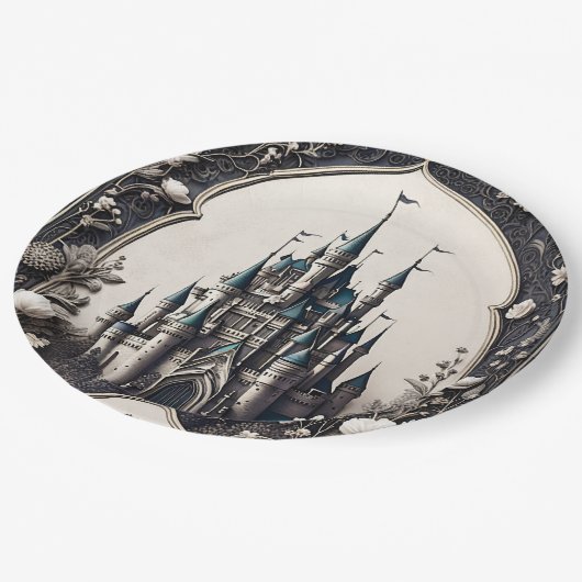 Fairytale Palazzo Civico Pappteller (Schrägansicht)