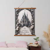 Fairytale Palazzo Civico Wandteppich Mit Holzrahmen (Schlafzimmer)
