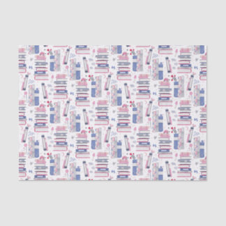 Fairytale Pile of Books Grau White Seidenpapier