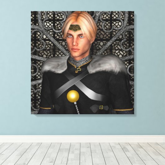 Fairytale Prince Leinwanddruck (Insitu (Holzboden))