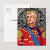 Fairytale Prince Postkarte (Vorne/Hinten)