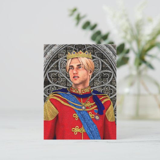 Fairytale Prince Postkarte (Stehend Vorderseite)