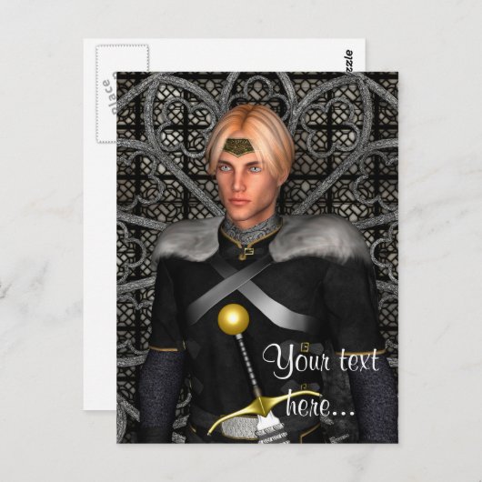 Fairytale Prince Postkarte (Vorne/Hinten)