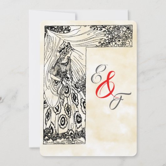 Fairytale Princess Abend Einladung (Rückseite)