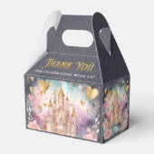 Fairytale Princess Baby Dusche Vielen Dank Geschenkschachtel (Rückseite)