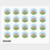 Fairytale Princess Birthday Baby Envelope Sticker (Blatt)