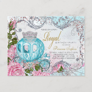 Fairytale Princess Birthday Party Einladung